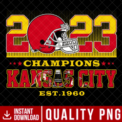 Champions 2023 Kansas City Football PNG, American Champions Kansas City Football Crewneck Png, Trendy Football png,