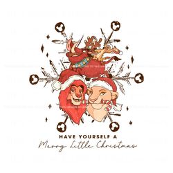 Disney Have Yourself A Merry Little Christmas PNG File, Trending Digital File