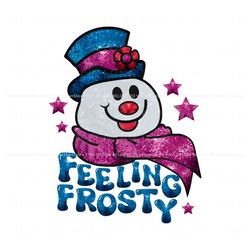 Feeling Frosty Faux Sparkling Glitter PNG Download File, Trending Digital File