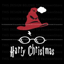 Harry Christmas Hogwarts School SVG Graphic Design File, Trending Digital File