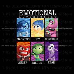 Inside Out Emotional Adventurers PNG Download File, Trending Digital File