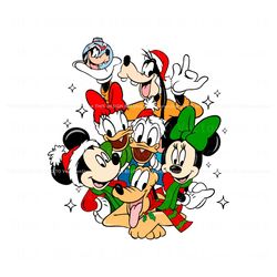 Mickey And Friends Christmas Magic Kingdom Xmas SVG File, Trending Digital File