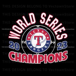 World Series 2023 Champions Texas MLB SVG Download, Trending Digital File