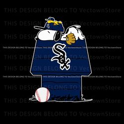 Chicago White Sox MLB Team Snoopy Sleep SVG Download Best Graphic Designs File