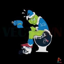 Detroit Lions NFL Grinch SVG Football Team Cutting Digital File Best Graphic Designs File