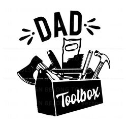 Free Dad Toolbox SVG Happy Fathers Day SVG Cutting Digital File Best Graphic Designs File