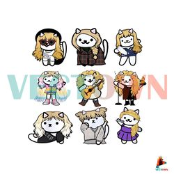 Funny Taylor Swift Neko Atsume Version PNG Silhouette File Best Graphic Designs File
