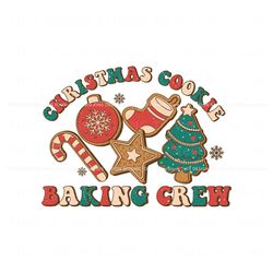 Groovy Christmas Cookie Baking Crew SVG Digital Cricut File Best Graphic Designs File
