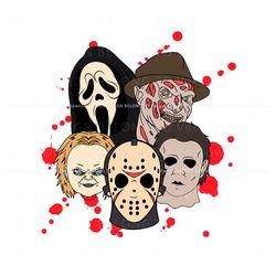 Horror Characters Chucky Friends SVG Cutting Digital File Best Graphic Designs File