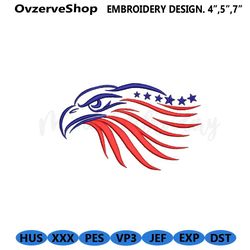 USA Eagle Embroidery Design, Patriotic Eagle Embroidery Design, 142
