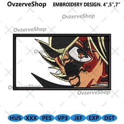 Angry Asta Embroidery Design Download File Black Clover Anime Embroidery