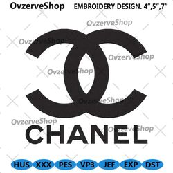 Chanel Logo Brand Embroidery Instant Download