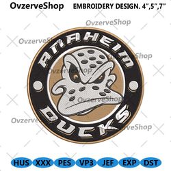 NHL Anaheim Ducks Design, Anaheim Ducks Logo Embroidery Design