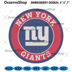 New York Giants Embroidery Files, NFL Embroidery Files, New York Giants File