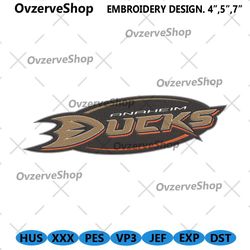 Anaheim Ducks File, Anaheim Ducks Logo Embroidery Design Download