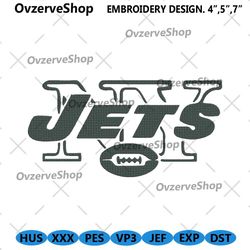 New York Yets Wordmark Logo Embroidery, New York Jets Embroidery Download File