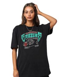 retro vintage vancouver grizzlies shirt nba basketball graphic tee vancouver grizzlies logo shirt