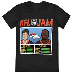 John Elway Terrell Davis Denver Broncos Homage Nfl Jam Retired T-shirt