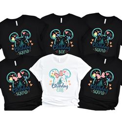 Disney Birthday Shirt, Disney Birthday Girl Shirt, Birthday Squad...