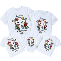 Family Disney Birthday Trip Shirts, Disney Birthday Party Shirt...