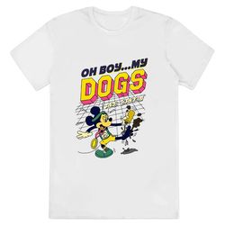 Oh Boy My Dogs Are Barking T-Shirt, Cute Mouse Character Shirts...