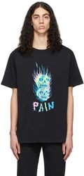 Flames Pain Oversized Drop T-Shirt