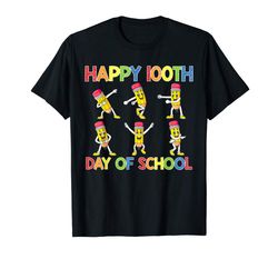 Adorable Dancing Pencils 100th Day Of School Girls Boys Kids T-Shirt