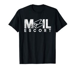 Adorable Mail Carrier T-Shirt Funny Postal Theme Mail Escort Shirt