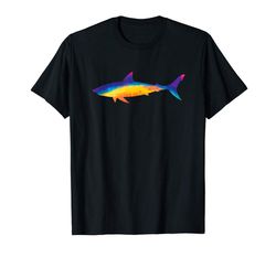 Adorable Shark Lover Gift Tie Dye Shark Cute Colorful Retro Shark T-Shirt