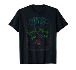 adorable star wars space fight vintage arcade graphic t-shirt