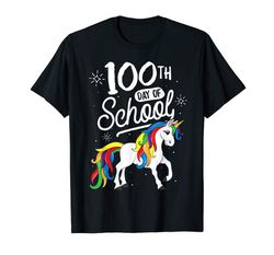 Buy 100 Days Of School Unicorn T-Shirt For Girls Kindergarten