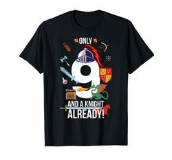 Buy 9th Birthday Shirt Boy Only 9 And A Knight Already Gift