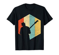 Buy Bass Player Retro Distressed Tshirt - Bass Guitar Tee Shirts