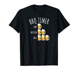 Buy BBQ Timer Beer Drinking Funny Grilling T-Shirt T-Shirt