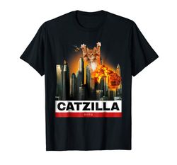 Buy CATZILLA - Funny Kitty Tshirt For Cat Lovers To Halloween
