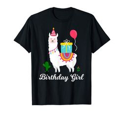Buy Cool Cute Alpaca Llama Cactus Girls Birthday Animal Shirt