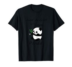 Buy Cute Funny Panda Just A Girl Who Loves Pandas Gift Tshirt