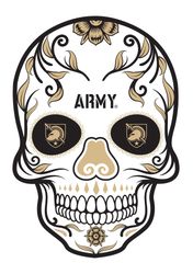 army black knights 4 inch day of the dead sugar skull vinyl decal sticker