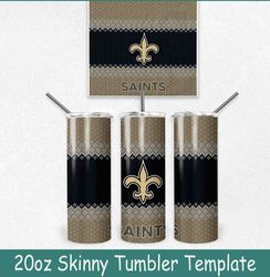 New Orleans Saints Ugly Sweater Christmas Tumbler Wrap, Christmas New Orleans Saints Tumbler Wrap