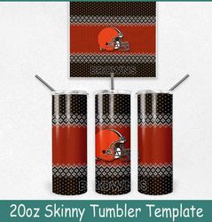 cleveland browns ugly sweater christmas tumbler wrap, christmas cleveland browns tumbler wrap