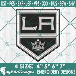 Los Angeles Kings Embroidery Designs, NHL Logo Embroidered, Los Angeles Kings Hockey Embroidery Designs,  Hockey Logo