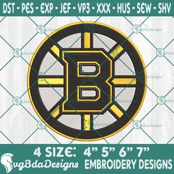 Boston Bruins Embroidery Designs, NHL Logo Embroidered, Boston Bruins Hockey Designs,  Hockey Logo Embroidery