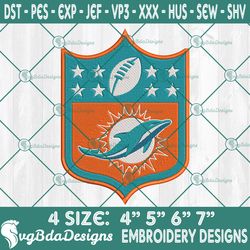 Miami Dolphins Logo NFL Embroidery Designs, Miami Dolphins Embroidery Designs, NFL Logo Embroidery Designs