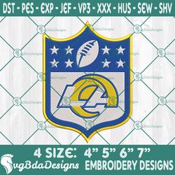 Los Angeles Rams Logo NFL Embroidery Designs, Los Angeles Rams Embroidery Designs, NFL Logo Embroidery Designs