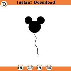 mouse balloon svg, mouse ears, mouse balloon, svg, png, dxf, jpeg, digital download, cricut, silhouette