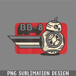 Star Wars The Rise Of Skywalker Retro Line BB8 Design PNG. Instant Download 1