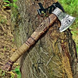 Axe crafted by the Vikings: RAGNAR, Viking axe, bearded axe, combat axe, customised hatchet, Viking hatchet