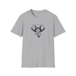 Alabama UA Elephant wearing sunglasses Unisex Softstyle T-Shirt for Optometrists University Basketball Fan Mascot Tee Op