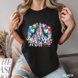 Disney Stitch Toy Story Shirt, Disney Castle Shirt, Disney Characters Castle Tee, Disney Trip Shirt, Disney Family Vacat