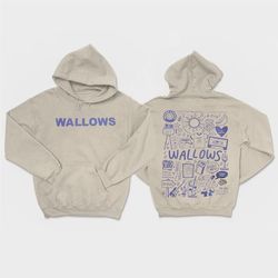 Wallows 2 Sides Hoodie, Wallows Album Hoodie, Wallows Band Shirt, Wallows Mar Trending Unisex Gifts 2 Side Sweatshirt,Gi